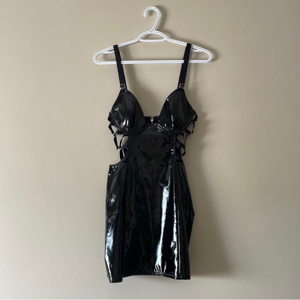 La Senza PVC black mini dress